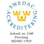 Swedac logotyp farg Energideklaration i Skåne, Blekinge, Kronoberg med fast pris.